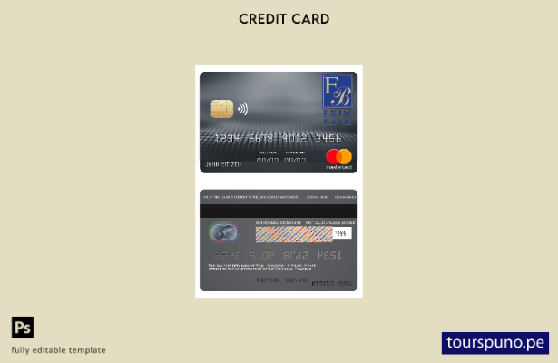 lista para imprimir la plantilla mastercard del banco Comoros Exim